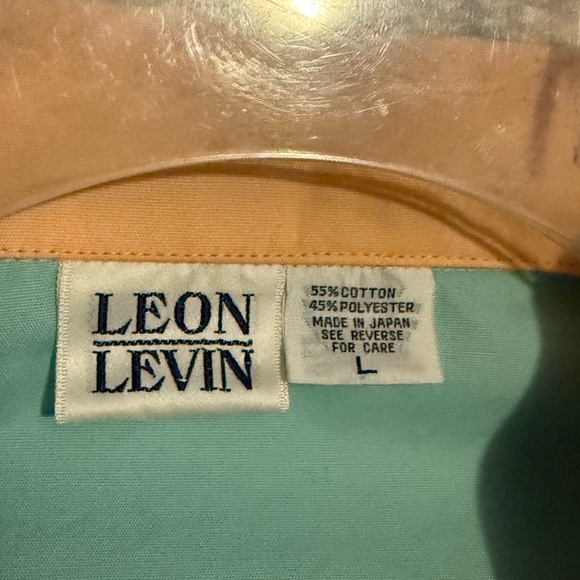 Unisex Leon Levin Vintage 90’s Color Block Long Sleeve Button Up Shirt - Picture 2 of 3